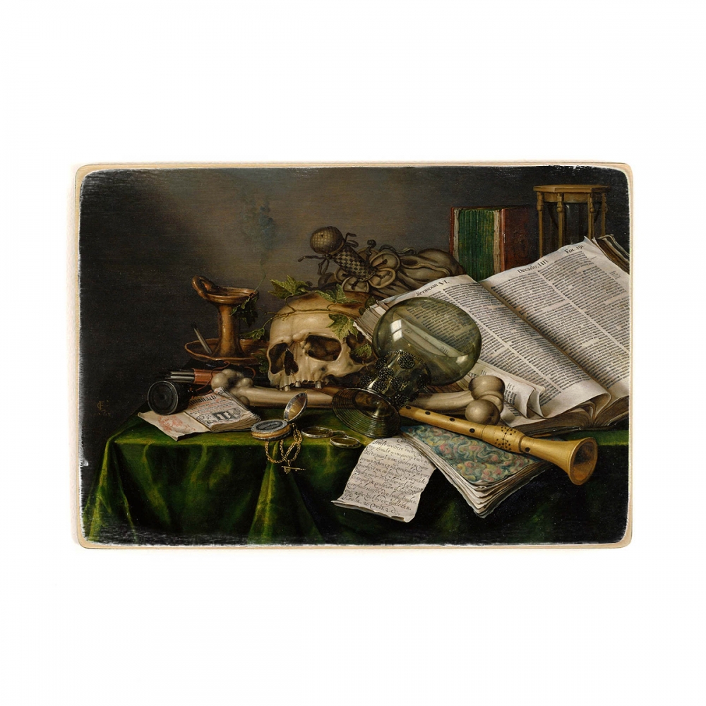 Деревянный постер Искусство Edwaert Collier - Vanitas - Still Life with Books and Manuscripts and a Skull А2
Деревянный постер Искусство Edwaert Collier - Vanitas - Still Life with Books and Manuscripts and a Skull А2