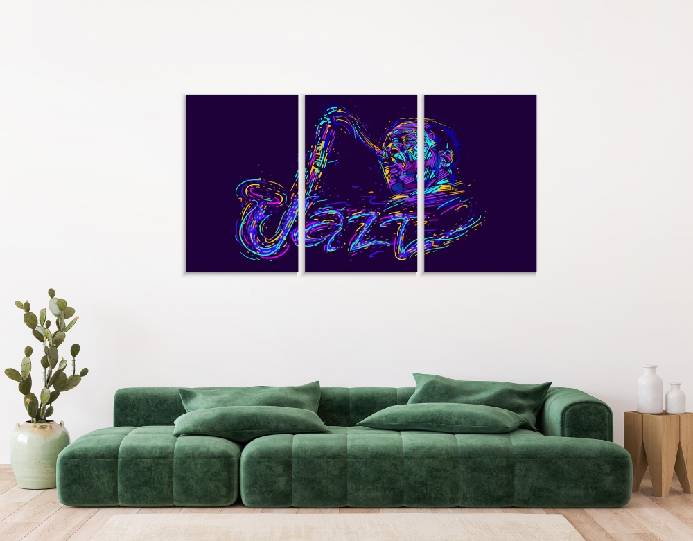 Картина на холсте Модульные Модульная картина Jazz Saxophone Player 3 картины 70х140 см.
Картина на холсте Модульные Модульная картина Jazz Saxophone Player 3 картины 70х140 см.