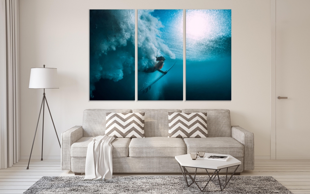 Картина на холсте Модульные Модульная картина Surfer Girl With Surfboard 3 картины 70х140 см.
Картина на холсте Модульные Модульная картина Surfer Girl With Surfboard 3 картины 70х140 см.