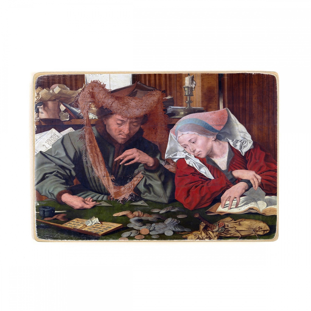Деревянный постер Искусство Marinus van Reymerswale - The Merchant and his Wife (1539) А2
Деревянный постер Искусство Marinus van Reymerswale - The Merchant and his Wife (1539) А2