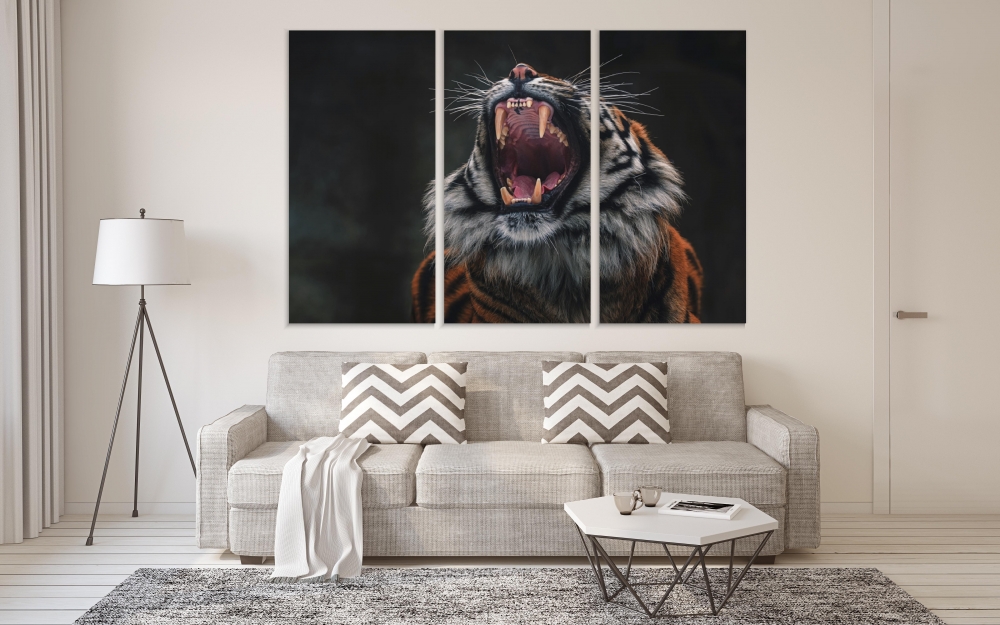 Картина на холсте Модульные Модульная картина Sumatran Tiger 3 картины 25х50 см.
Картина на холсте Модульные Модульная картина Sumatran Tiger 3 картины 25х50 см.