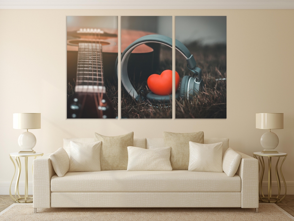 Картина на холсте Модульные Модульная картина Red Heart And Headphones 3 картины 40х80 см.
Картина на холсте Модульные Модульная картина Red Heart And Headphones 3 картины 40х80 см.