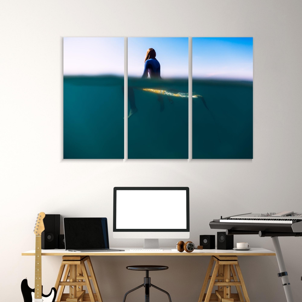 Картина на холсте Модульные Модульная картина Surfer Is Sitting On Surfboard In Ocean 3 картины 60х120 см.
Картина на холсте Модульные Модульная картина Surfer Is Sitting On Surfboard In Ocean 3 картины 60х120 см.