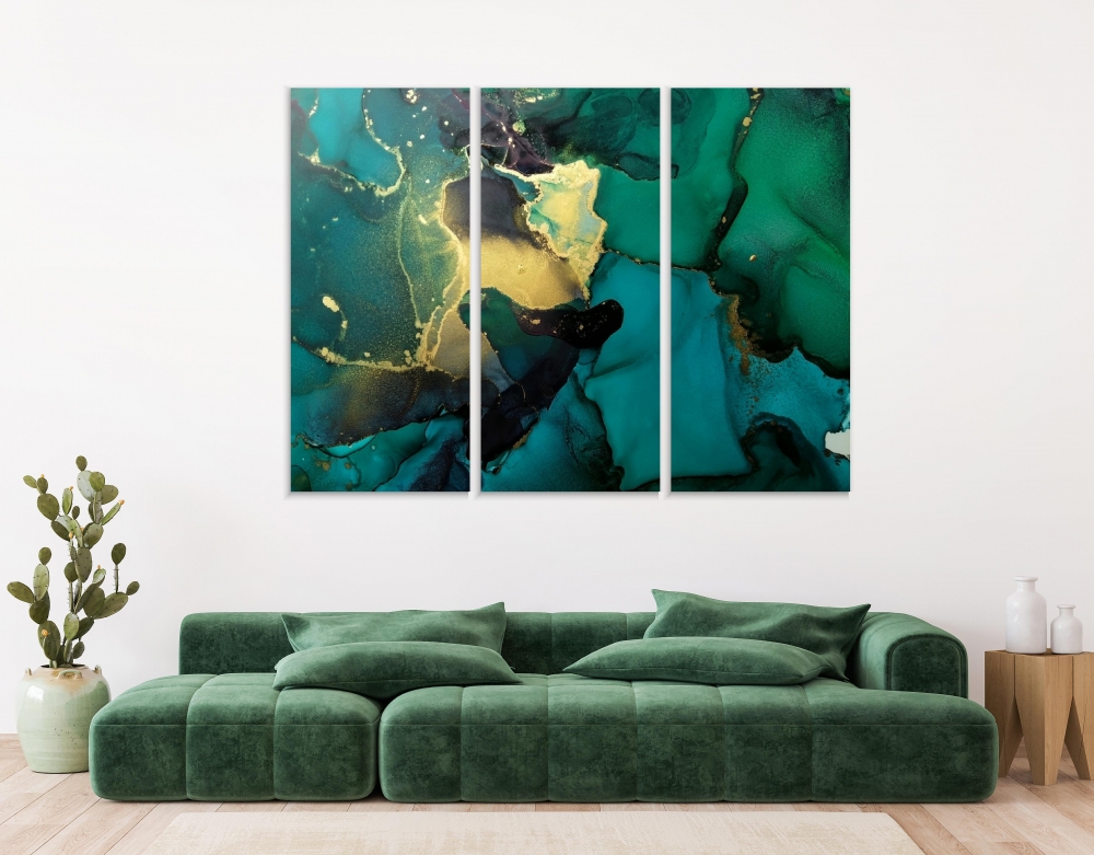 Картина на холсте Модульные Модульная картина Green And Gold 3 картины 25х50 см.
Картина на холсте Модульные Модульная картина Green And Gold 3 картины 25х50 см.