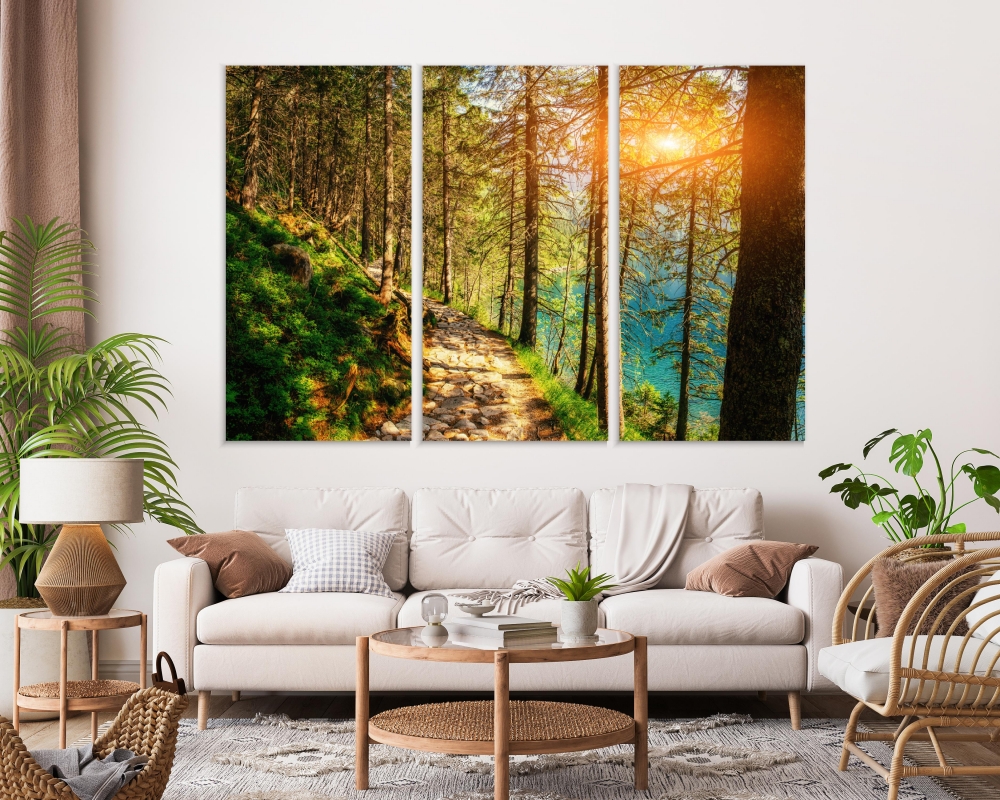 Картина на холсте Модульные Модульная картина Sunset Breaks Between The Trees 3 картины 70х140 см.
Картина на холсте Модульные Модульная картина Sunset Breaks Between The Trees 3 картины 70х140 см.