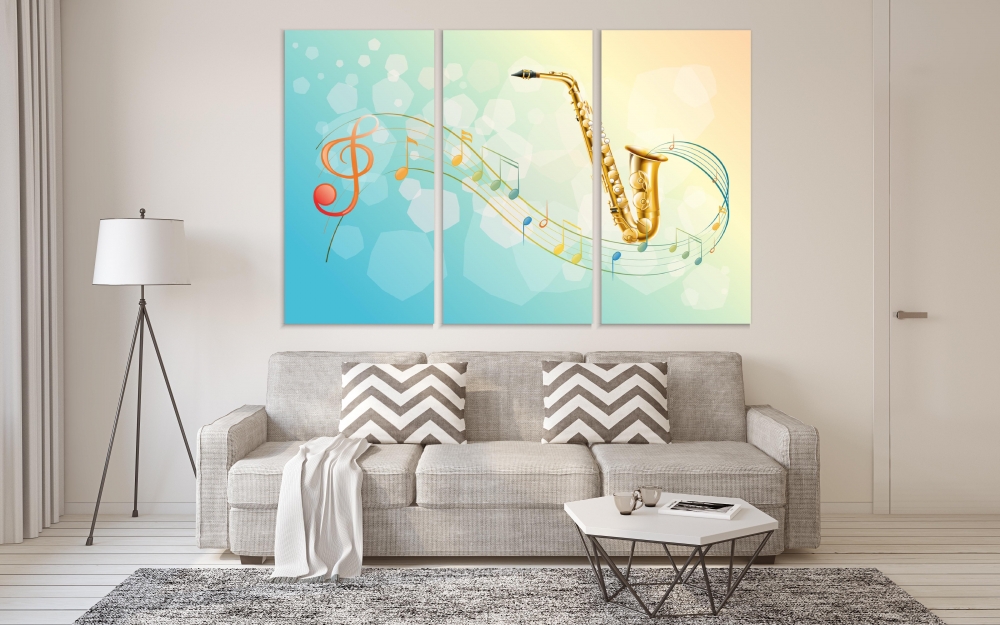 Картина на холсте Модульные Модульная картина Saxophone And Musical Symbols 3 картины 30х60 см.
Картина на холсте Модульные Модульная картина Saxophone And Musical Symbols 3 картины 30х60 см.