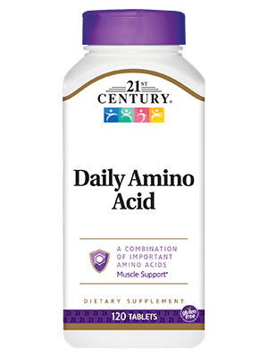 Комплекс аминокислот Daily Amino Acid 21st Century 120 таблеток (С21033)
Комплекс аминокислот Daily Amino Acid 21st Century 120 таблеток (С21033)