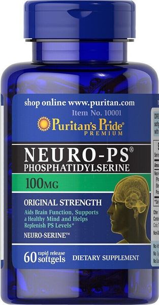 Фосфатидилсерин Neuro-PS (Phosphatidylserine) Puritan's Pride 100 мг 60 капсул (PP431)
Фосфатидилсерин Neuro-PS (Phosphatidylserine) Puritan's Pride 100 мг 60 капсул (PP431)