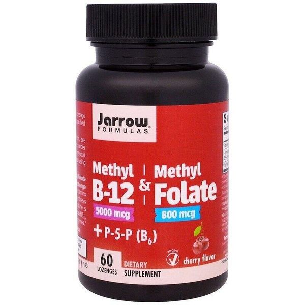 Витамин В9 Метилфолат и метил B-12 Methyl B-12 & Methyl Folate Jarrow Formulas вишня 1000 мкг / 400 мкг 60 леденцов (JF044)
Витамин В9 Метилфолат и метил B-12 Methyl B-12 & Methyl Folate Jarrow Formulas вишня 1000 мкг / 400 мкг 60 леденцов (JF044)