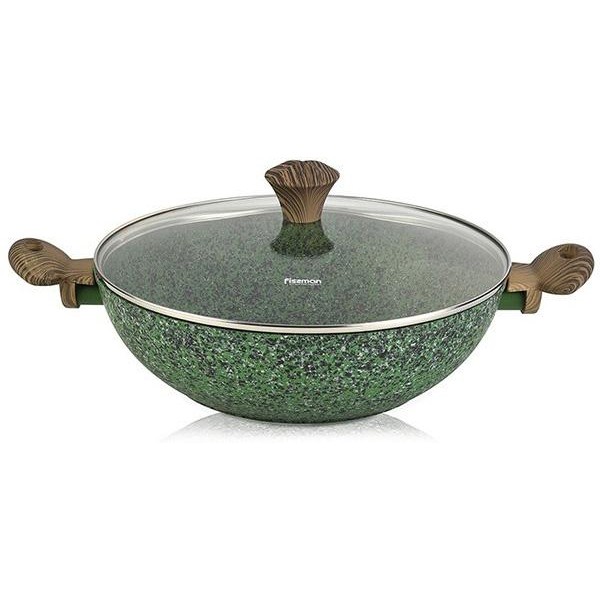 Вок Fissman Malachite Ø30см с антипригарным покрытием EcoStone со стеклянной крышкой
Вок Fissman Malachite Ø30см с антипригарным покрытием EcoStone со стеклянной крышкой