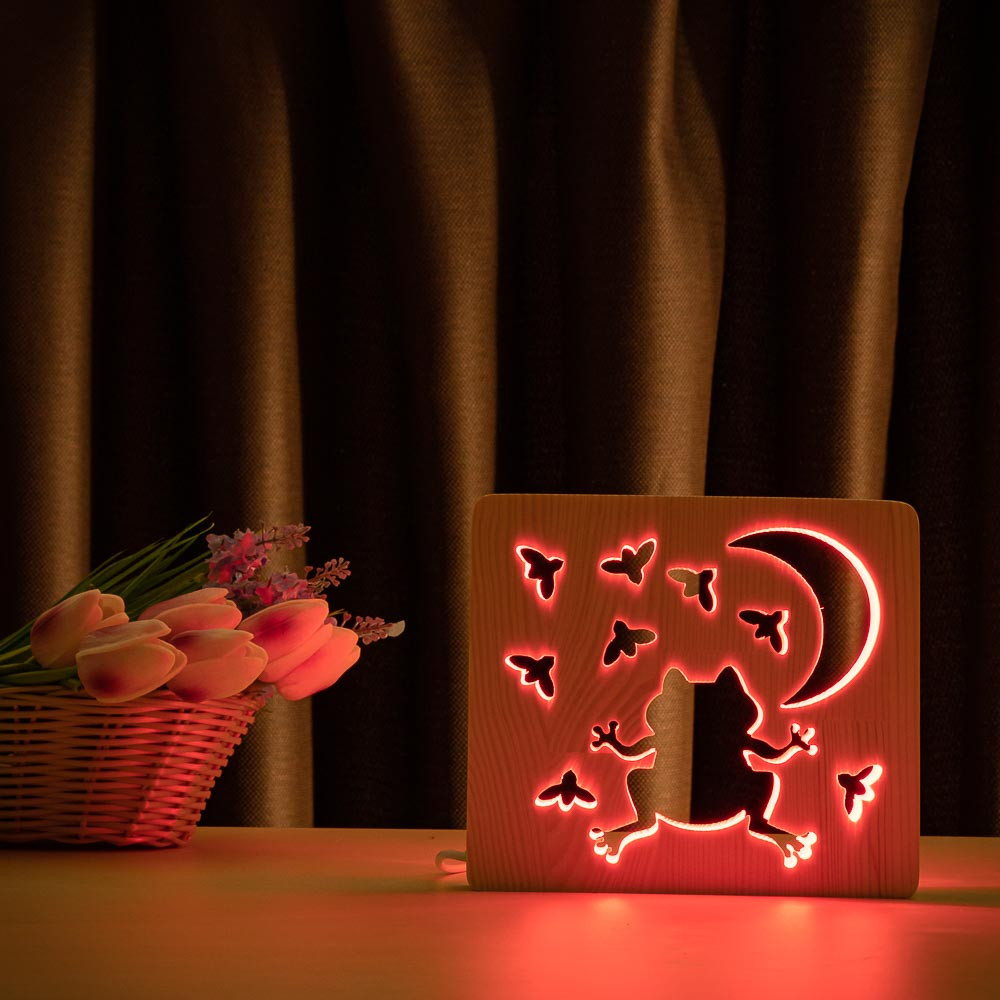 Светильник ночник ArtEco Light из дерева LED "Лягушка и сверчки" с пультом и регулировкой цвета, RGB
Светильник ночник ArtEco Light из дерева LED "Лягушка и сверчки" с пультом и регулировкой цвета, RGB