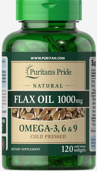 Льняное масло Natural Flax Oil Puritan's Pride 1000 мг 120 гелевых капсул (PP428)
Льняное масло Natural Flax Oil Puritan's Pride 1000 мг 120 гелевых капсул (PP428)