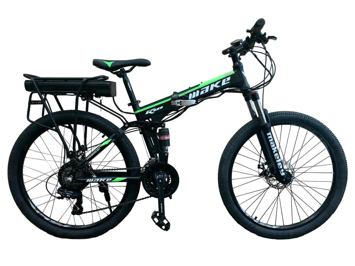 Электровелосипед складной МАКЕ 36V 12Ah 500W 26" / рама 17" чёрно-зелёный (МАКЕS3612500BG)
Электровелосипед складной МАКЕ 36V 12Ah 500W 26" / рама 17" чёрно-зелёный (МАКЕS3612500BG)