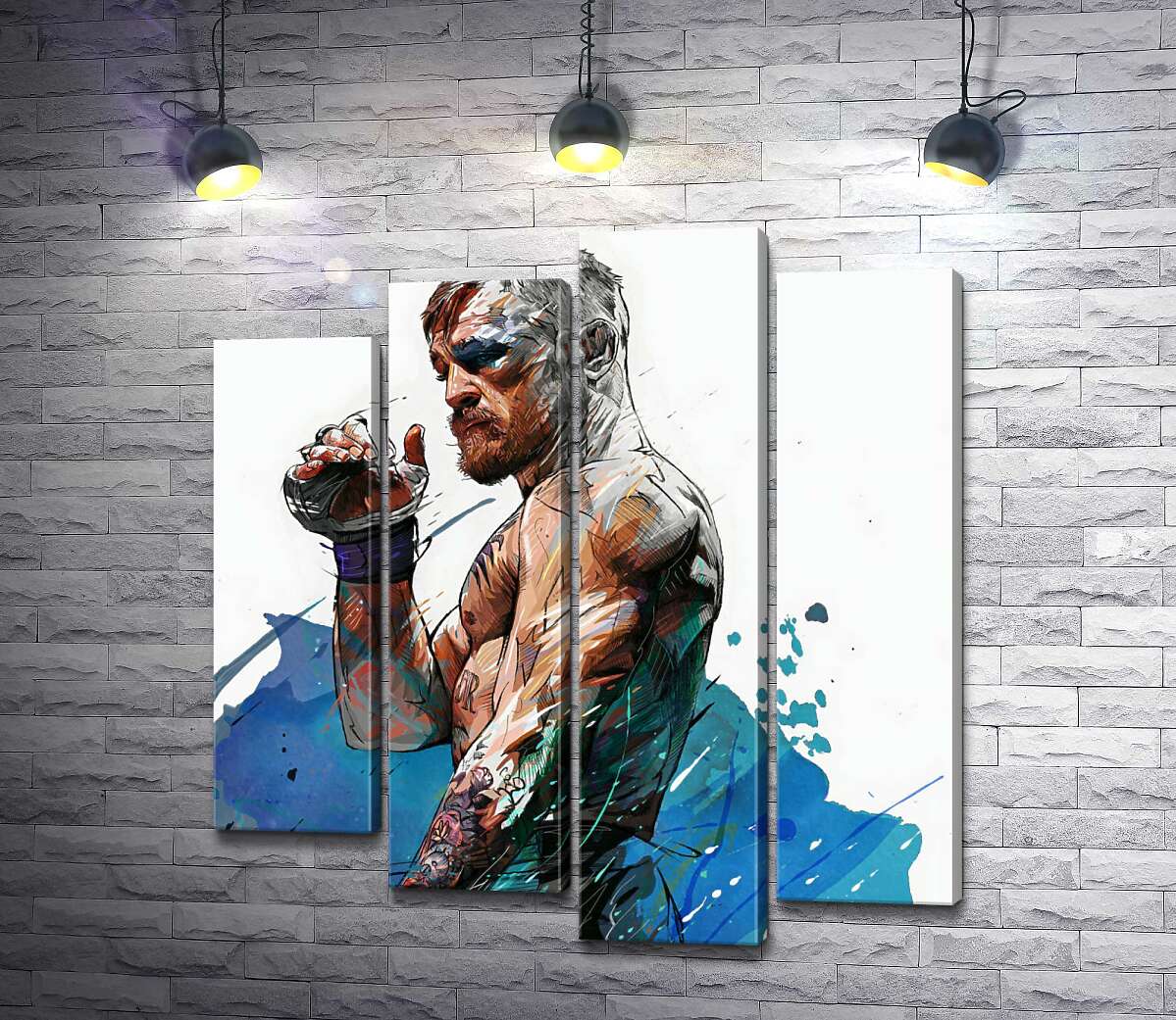 Модульная картина ArtPoster Боксер Конор Мак-Грегор (Conor McGregor) после победного боя 100x110 см Модуль №21
Модульная картина ArtPoster Боксер Конор Мак-Грегор (Conor McGregor) после победного боя 100x110 см Модуль №21