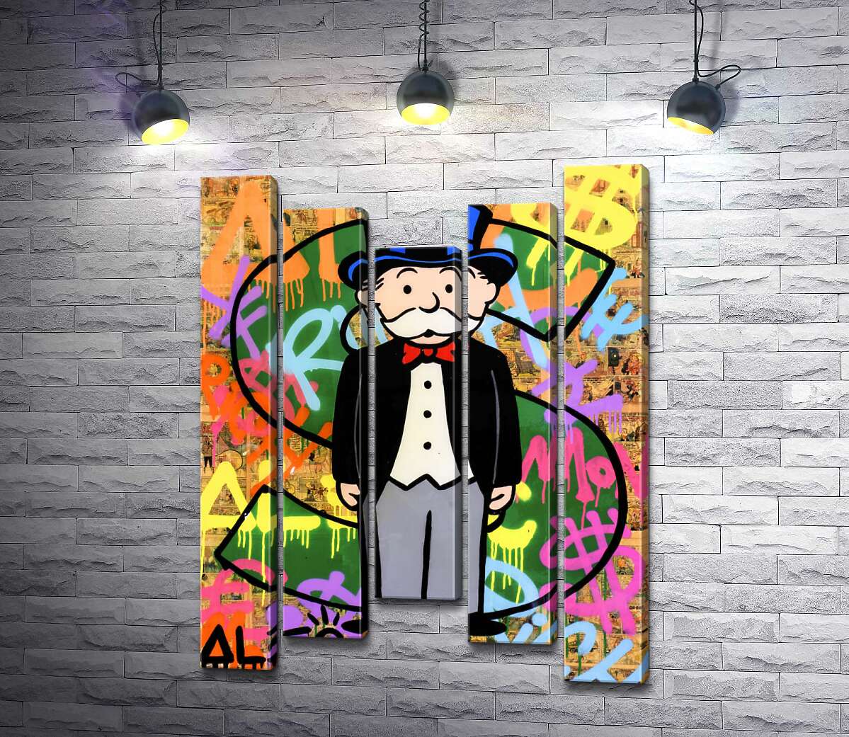 Модульная картина ArtPoster Богатый дядя Пеннибергс (Rich Uncle Pennybags) – Алек Монополи (Alec Monopoly) 100x136 см Модуль №28 
Модульная картина ArtPoster Богатый дядя Пеннибергс (Rich Uncle Pennybags) – Алек Монополи (Alec Monopoly) 100x136 см Модуль №28