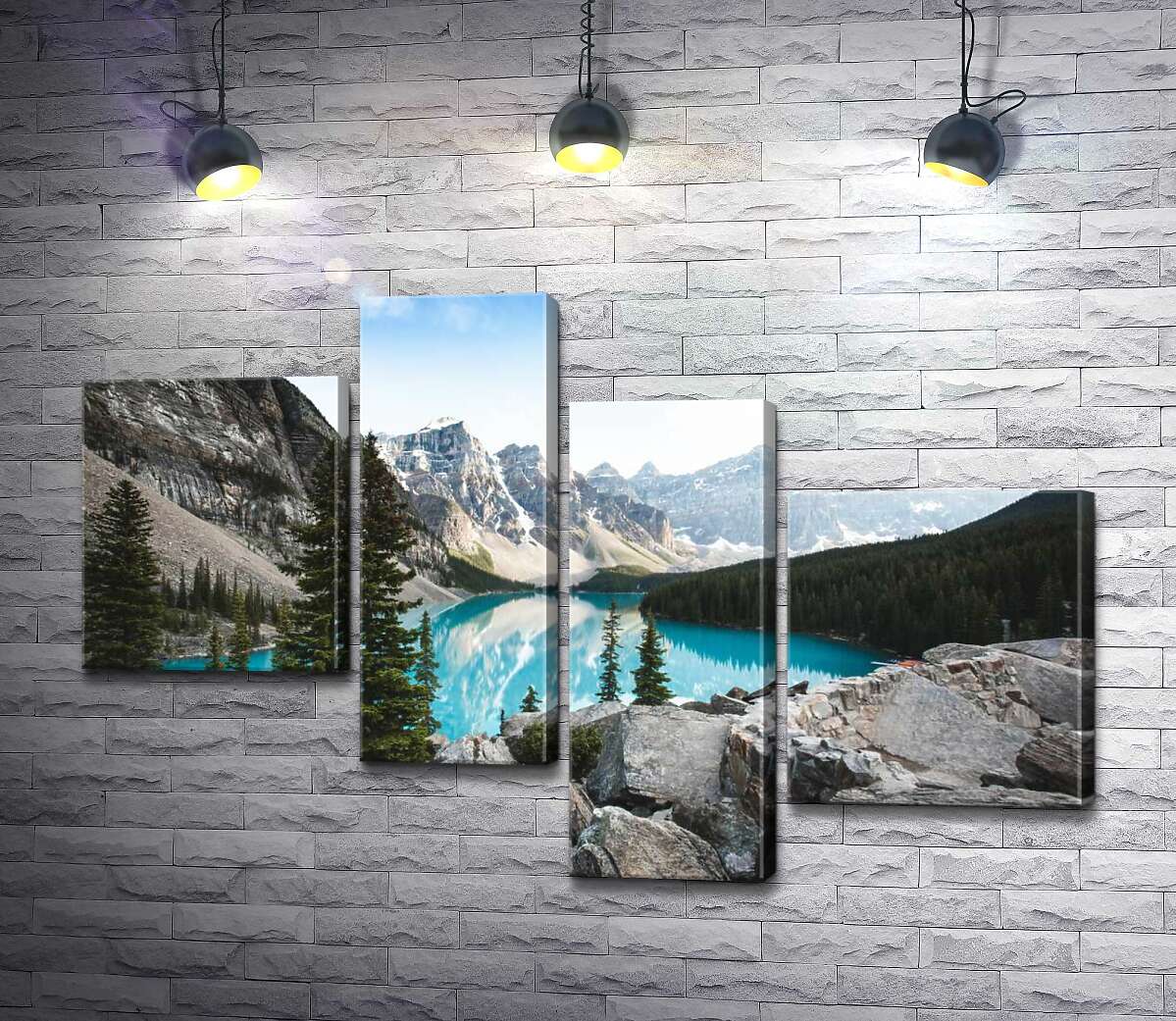 Модульная картина ArtPoster Вид на озеро Морейн (Moraine Lake) со скалистой вершины 100x69 см Модуль №20
Модульная картина ArtPoster Вид на озеро Морейн (Moraine Lake) со скалистой вершины 100x69 см Модуль №20