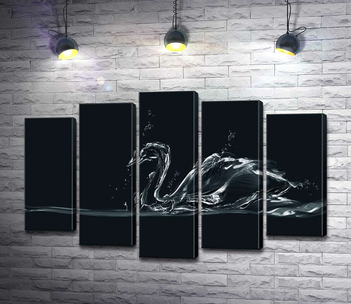 Модульная картина ArtPoster Волны прозрачной воды в силуэте лебедя 130x86 см Модуль №26
Модульная картина ArtPoster Волны прозрачной воды в силуэте лебедя 130x86 см Модуль №26