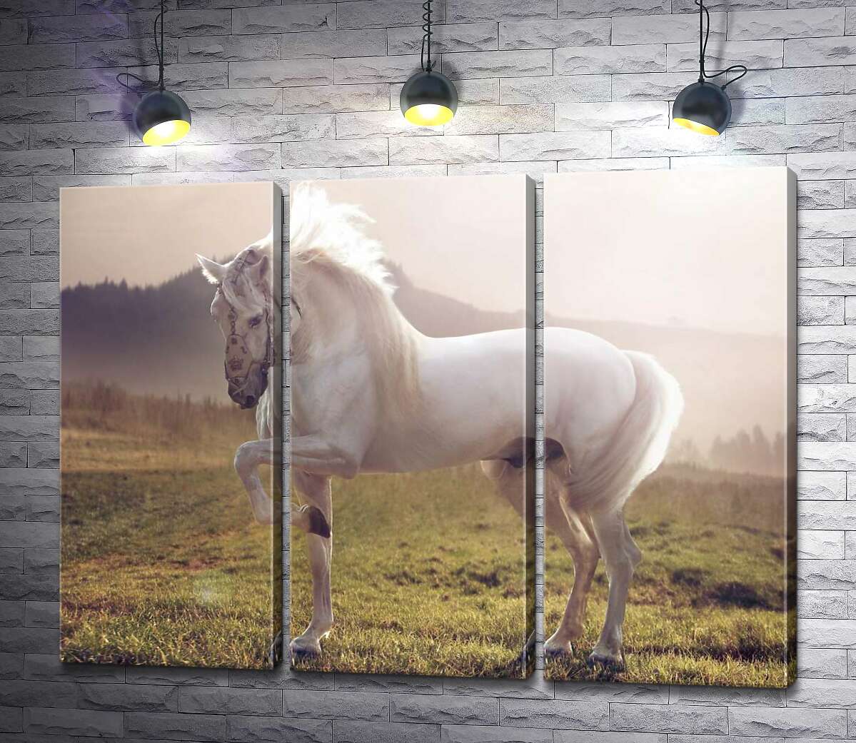 Модульная картина ArtPoster Белый красавец конь среди зеленого поля 132x98 см Модуль №11
Модульная картина ArtPoster Белый красавец конь среди зеленого поля 132x98 см Модуль №11