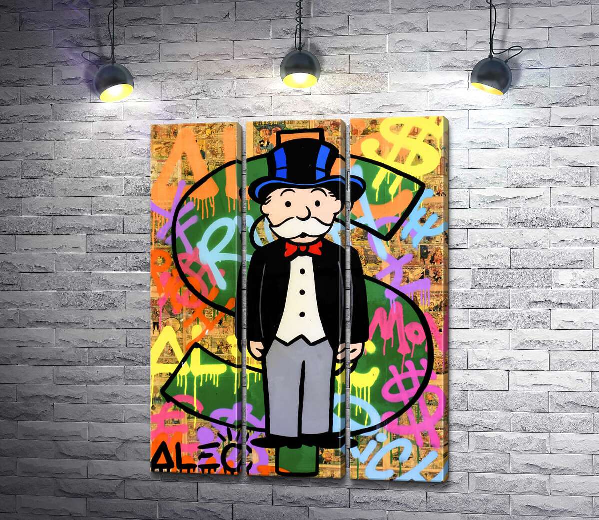 Модульная картина ArtPoster Богатый дядя Пеннибергс (Rich Uncle Pennybags) – Алек Монополи (Alec Monopoly) 102x135 см Модуль №11
Модульная картина ArtPoster Богатый дядя Пеннибергс (Rich Uncle Pennybags) – Алек Монополи (Alec Monopoly) 102x135 см Модуль №11