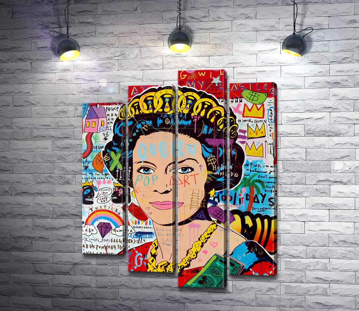Модульная картина ArtPoster Боже, храни королеву (God save the queen) - Джисбар 132x170 см Модуль №21
Модульная картина ArtPoster Боже, храни королеву (God save the queen) - Джисбар 132x170 см Модуль №21