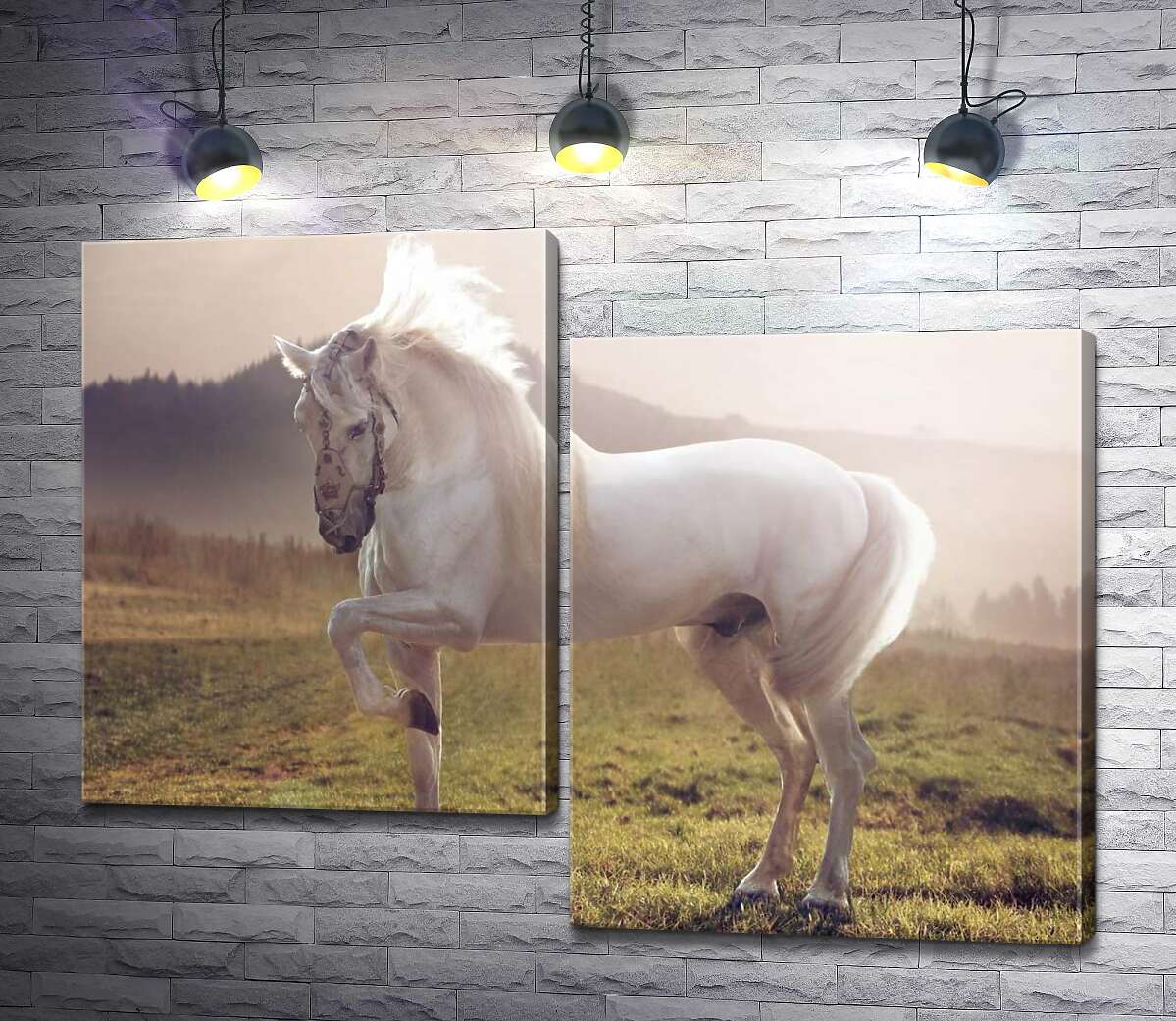 Модульная картина ArtPoster Белый красавец конь среди зеленого поля 130x99 см Модуль №5
Модульная картина ArtPoster Белый красавец конь среди зеленого поля 130x99 см Модуль №5