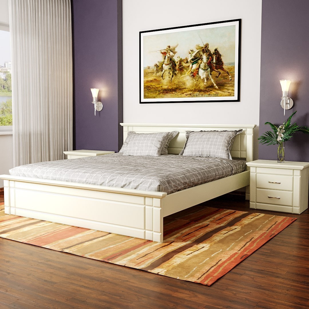 Двуспальная кровать из ясеня MEBLIUS Модена 140 см x 200 см Слоновая кость
Двуспальная кровать из ясеня MEBLIUS Модена 140 см x 200 см Слоновая кость