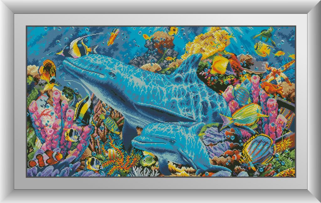 Алмазная мозаика Дельфины в океане Dream Art 30320 56x100см 28 цветов, квадр.стразы, полная зашивка. Набор алмазной вышивки
Алмазная мозаика Дельфины в океане Dream Art 30320 56x100см 28 цветов, квадр.стразы, полная зашивка. Набор алмазной вышивки