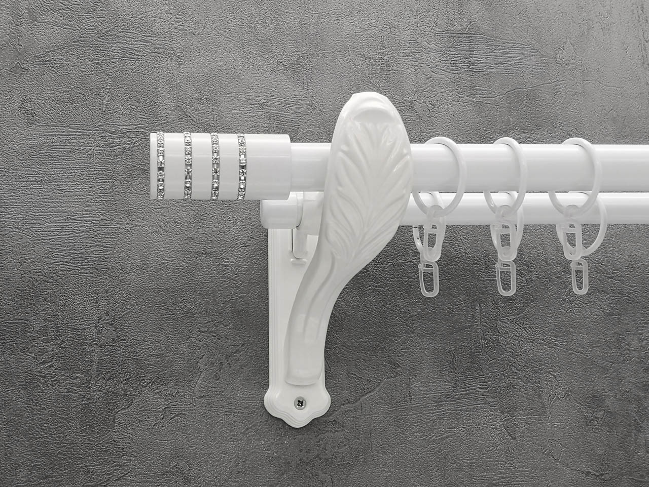 Карниз Quadrum Барамела 200 см двойной Белый ретро 25/19 мм гладкая (кольца с крючками)
Карниз Quadrum Барамела 200 см двойной Белый ретро 25/19 мм гладкая (кольца с крючками)