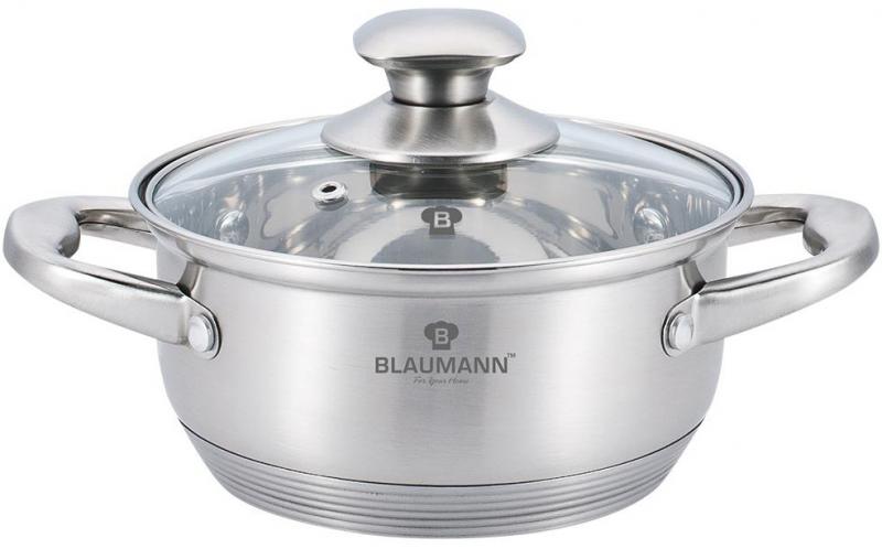 Кастрюля Blaumann Gourmet 5л 26х10см из нержавеющей стали со стеклянной крышкой Blaumann BL-3311
Кастрюля Blaumann Gourmet 5л 26х10см из нержавеющей стали со стеклянной крышкой Blaumann BL-3311