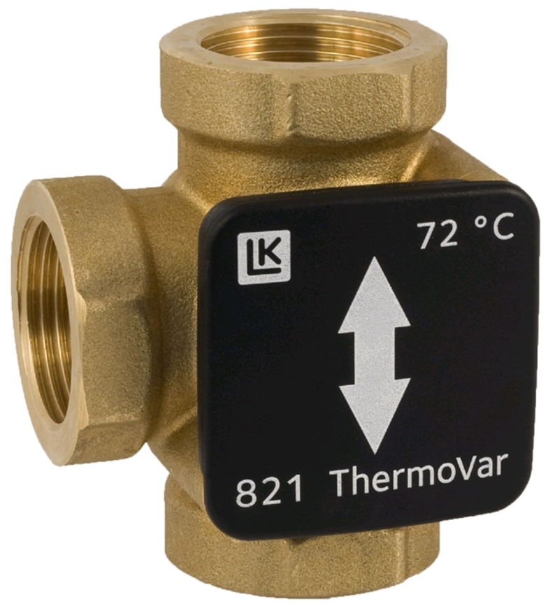LK 821 Термостатический трехходовой переключающий клапан Termo Var, 1 1/4, 55°C"
LK 821 Термостатический трехходовой переключающий клапан Termo Var, 1 1/4, 55°C"