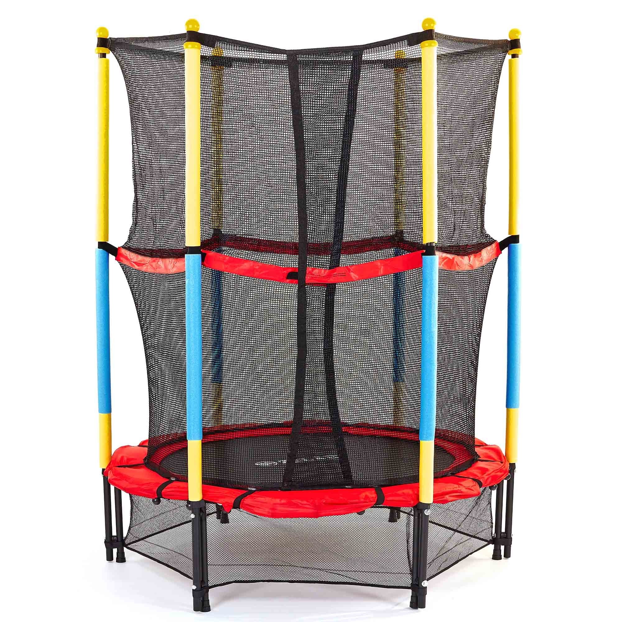 Фирменный батут с защитной сеткой для детей домашний уличный каркасный до 100 кг Диаметр 138 см Zelart АН7105 
Фирменный батут с защитной сеткой для детей домашний уличный каркасный до 100 кг Диаметр 138 см Zelart АН7105