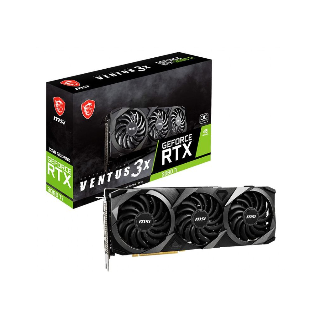 Видеокарта MSI GeForce RTX3080Ti 12Gb VENTUS 3X OC (RTX 3080 Ti VENTUS 3X 12G OC)
Видеокарта MSI GeForce RTX3080Ti 12Gb VENTUS 3X OC (RTX 3080 Ti VENTUS 3X 12G OC)