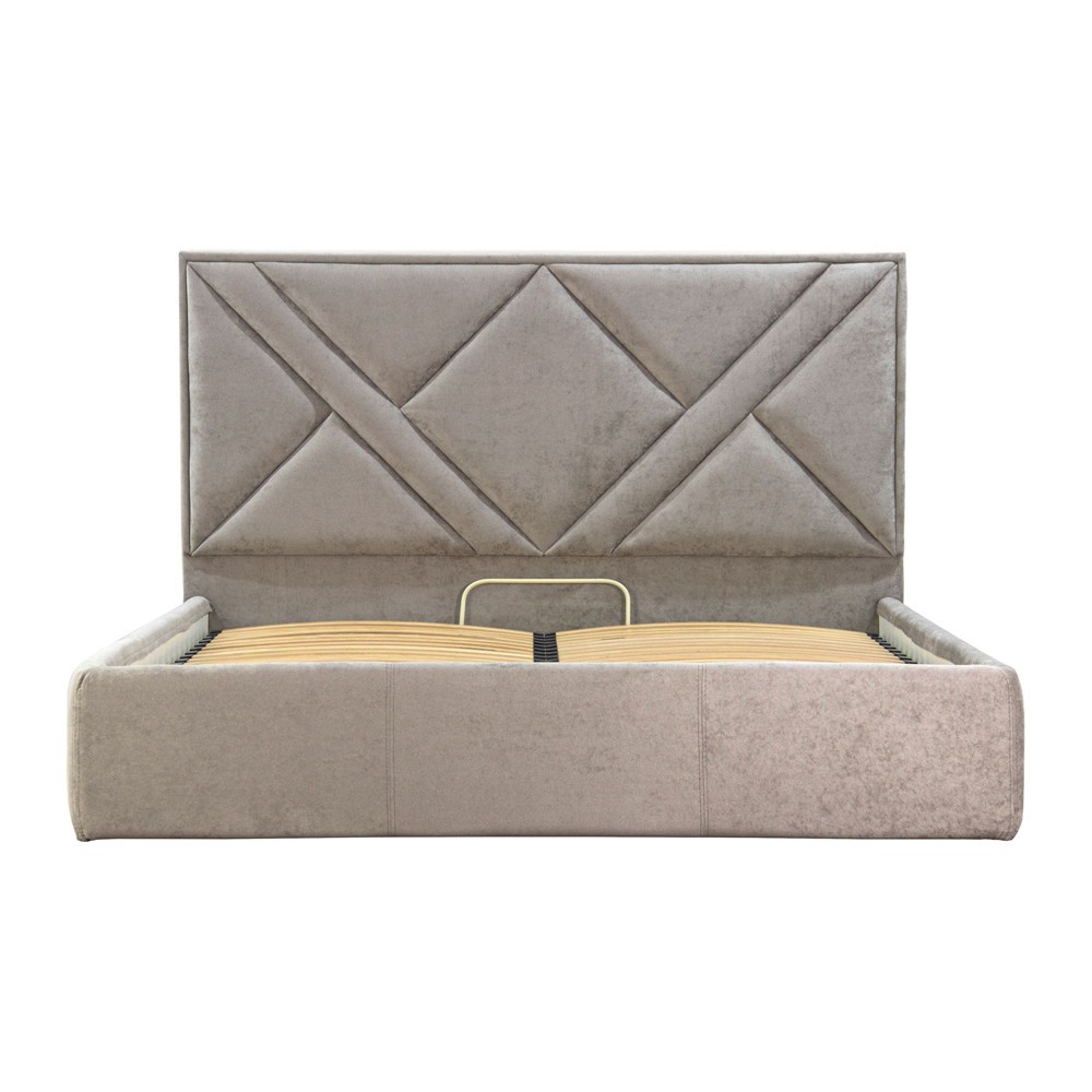 Кровать Victory Comfort 140 x 190 см Alyaska 04 С подъемным механизмом и нишей для белья Мокко 
Кровать Victory Comfort 140 x 190 см Alyaska 04 С подъемным механизмом и нишей для белья Мокко