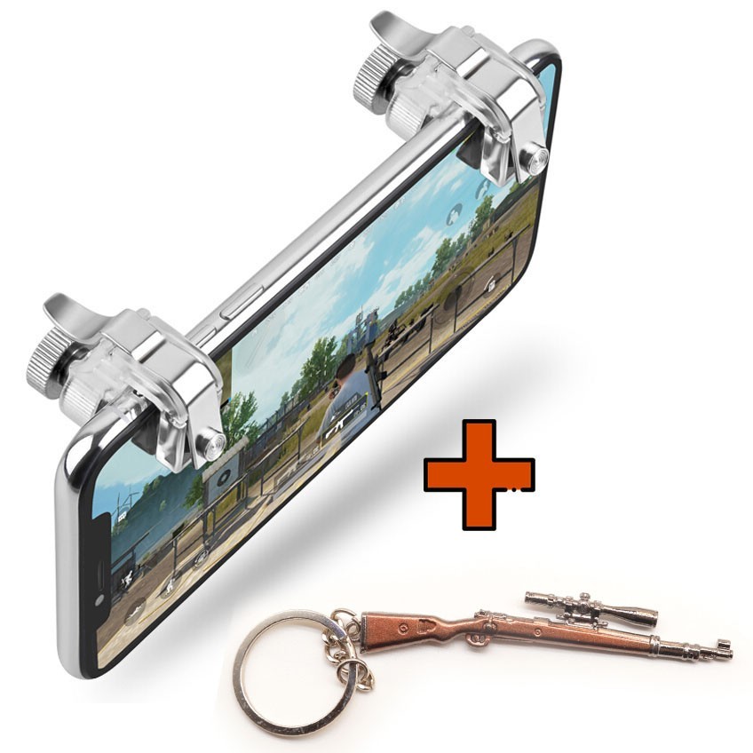 Игровые контроллеры Marpiel R11 (геймпад триггеры курки для смартфона для PUBG) + брелок Kar98k
Игровые контроллеры Marpiel R11 (геймпад триггеры курки для смартфона для PUBG) + брелок Kar98k