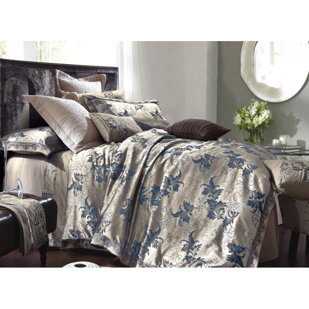 Хлопковое постельное белье Liniano blue SoundSleep из жаккардового сатина семейное
Хлопковое постельное белье Liniano blue SoundSleep из жаккардового сатина семейное