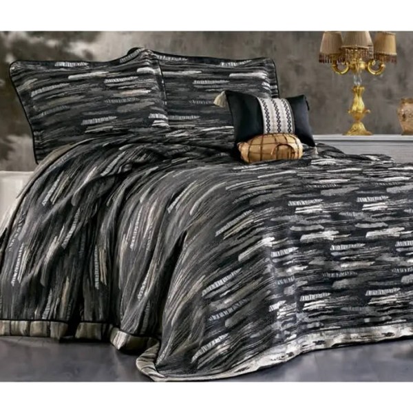 Винтажное жаккардовое покрывало с наволочками GUZIDE TREND BLACK 260х260см черный и декоративной подушкой
Винтажное жаккардовое покрывало с наволочками GUZIDE TREND BLACK 260х260см черный и декоративной подушкой