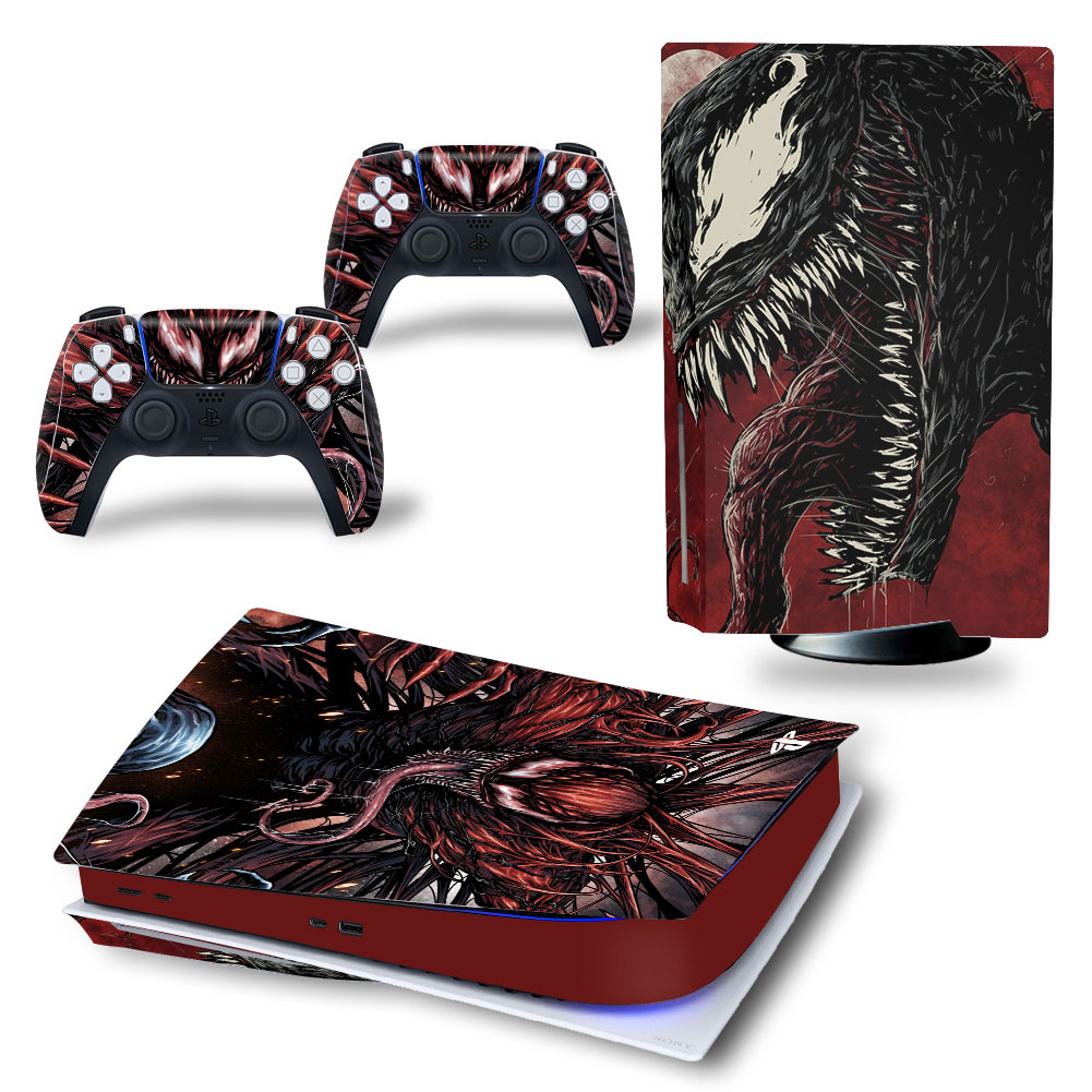 Виниловые наклейки на PS5 Disk Drive version и геймпад DualSense Venom Sony PlayStation 5 игровая консоль Skin (PV5062)
Виниловые наклейки на PS5 Disk Drive version и геймпад DualSense Venom Sony PlayStation 5 игровая консоль Skin (PV5062)