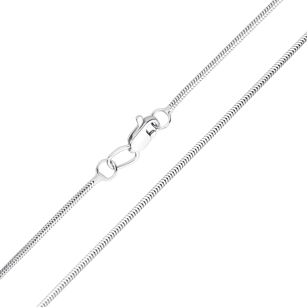 Цепочка из белого золота в плетении снейк 000117336, 1мм 40 размера
Цепочка из белого золота в плетении снейк 000117336, 1мм 40 размера