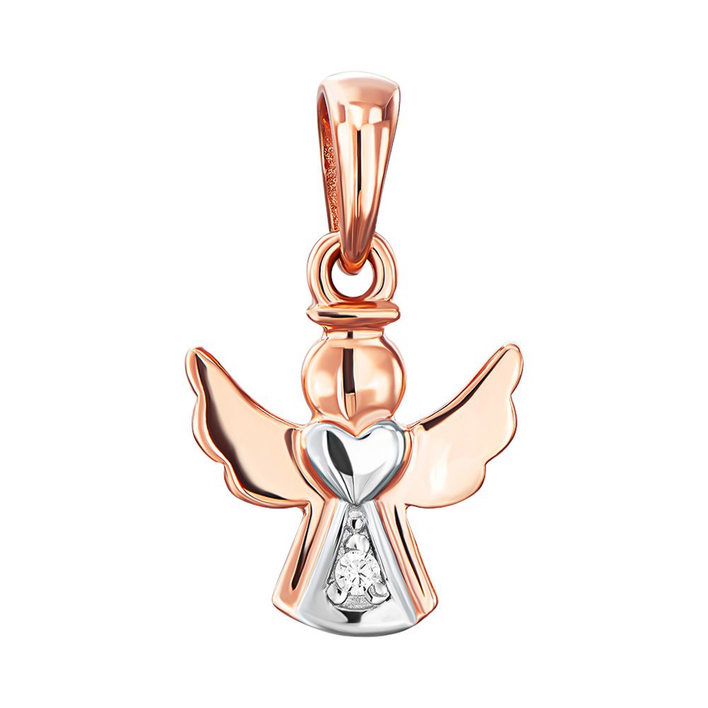 Золотая подвеска в комбинированном цвете с фианитами 000138625
Золотая подвеска в комбинированном цвете с фианитами 000138625