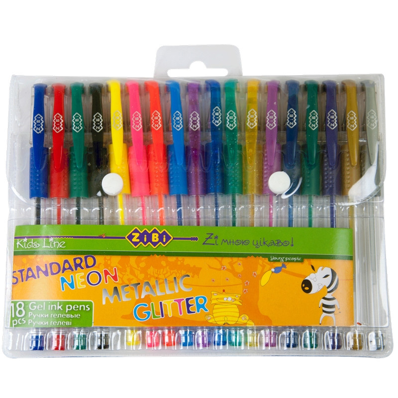 Набор ручек гелевых ZiBi KIDS Line STANDARD+NEON+GLITTER+METALLIC 18 цветов 0,7мм (ZB.2206-99)
Набор ручек гелевых ZiBi KIDS Line STANDARD+NEON+GLITTER+METALLIC 18 цветов 0,7мм (ZB.2206-99)