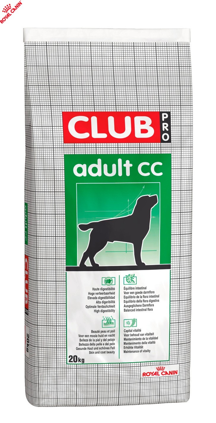 Сухой полнорационный корм Royal Canin Club Adult CC - сухой корм для взрослых собак с нормальной активностью 20 кг (2348200)
Сухой полнорационный корм Royal Canin Club Adult CC - сухой корм для взрослых собак с нормальной активностью 20 кг (2348200)