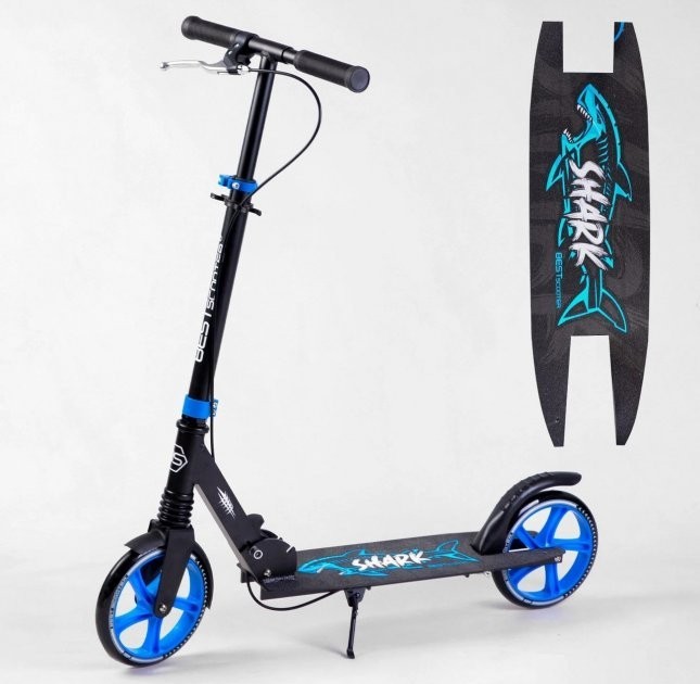 Детский Самокат двухколесный "Best Scooter" 19015 "SHARK", с ручным тормозом, зажим руля, колеса PU - 20 см, 1 амортизатор, в коробке
Детский Самокат двухколесный "Best Scooter" 19015 "SHARK", с ручным тормозом, зажим руля, колеса PU - 20 см, 1 амортизатор, в коробке