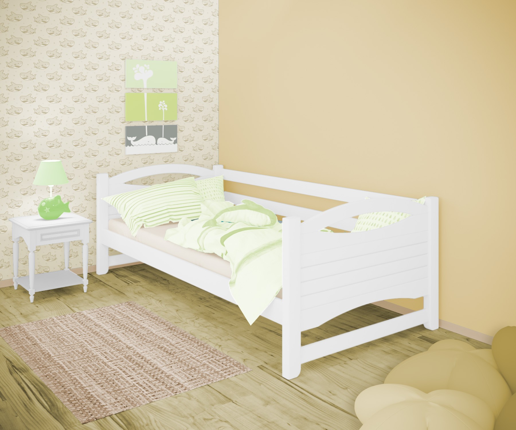 Кровать односпальная тахта RainbowDream Анимона 80х200 см белый массив ольхи, без ящиков
Кровать односпальная тахта RainbowDream Анимона 80х200 см белый массив ольхи, без ящиков
