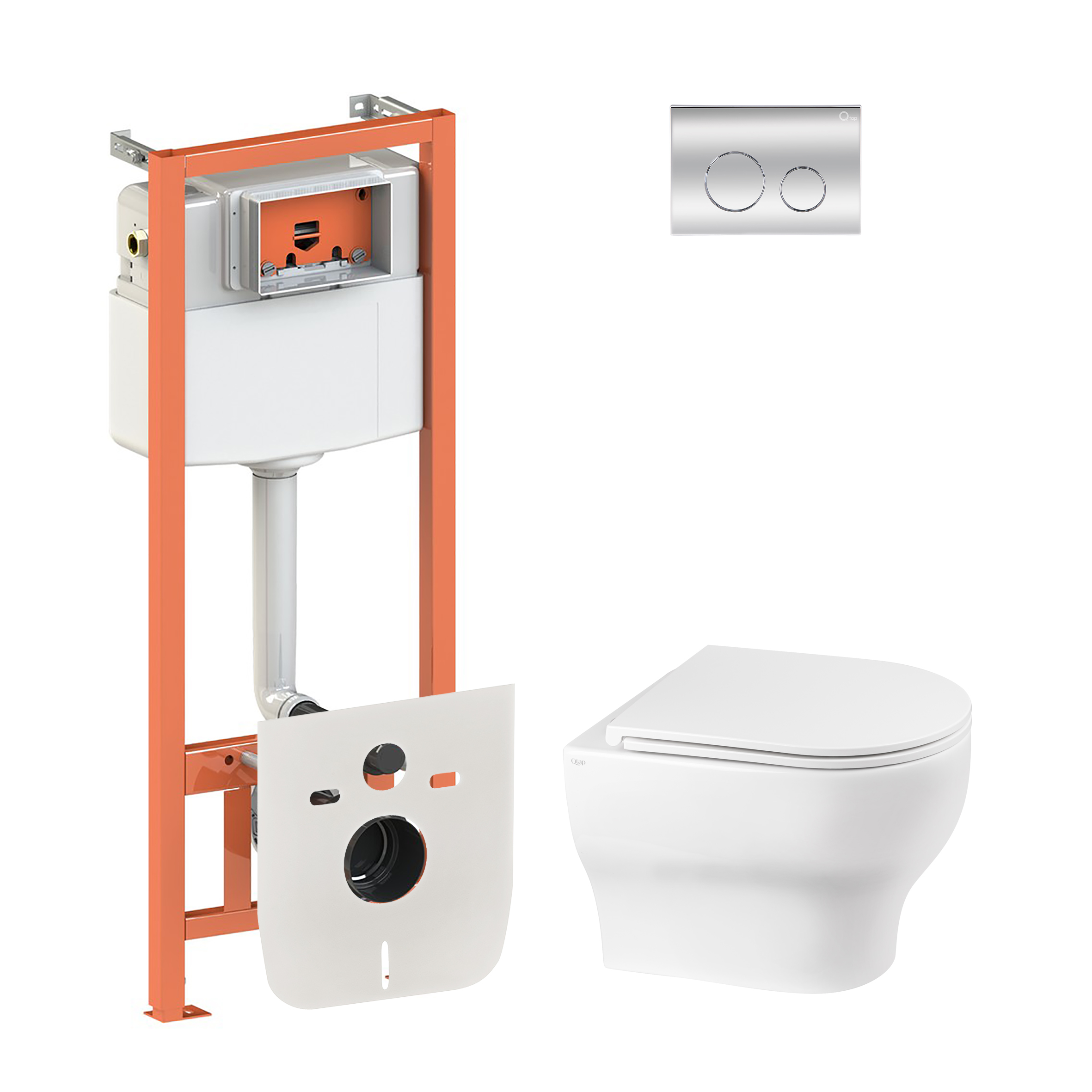 Набор Qtap инсталляция 4 в 1 с панелью смыва Nest (QT0133M425 + QT0111M11112CRM) + унитаз с сиденьем Aries QT0333063ERW
Набор Qtap инсталляция 4 в 1 с панелью смыва Nest (QT0133M425 + QT0111M11112CRM) + унитаз с сиденьем Aries QT0333063ERW