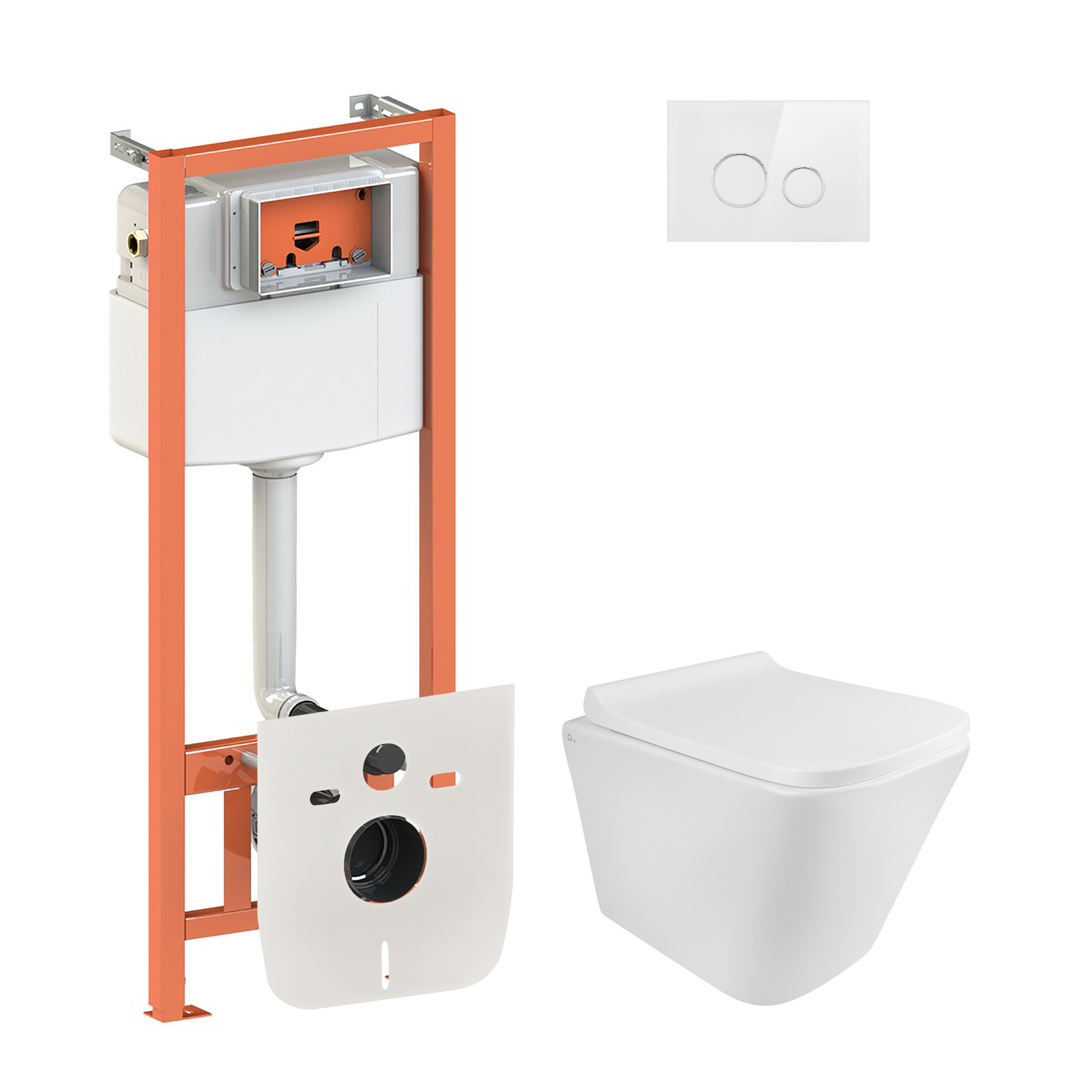 Набор Qtap инсталляция 4 в 1 с панелью смыва Nest (QT0133M425 + QT0111V1164GW) + унитаз с сиденьем Tern QT1733052ERW
Набор Qtap инсталляция 4 в 1 с панелью смыва Nest (QT0133M425 + QT0111V1164GW) + унитаз с сиденьем Tern QT1733052ERW