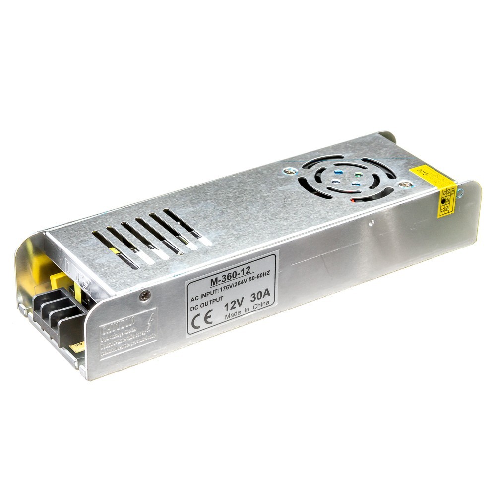 Негерметичный блок питания AVATON M 12V 30А-360W IP20 - постоянное напряжение с ЕМС фильтром и регулятором подстраивания выходного напряжения (1013404)
Негерметичный блок питания AVATON M 12V 30А-360W IP20 - постоянное напряжение с ЕМС фильтром и регулятором подстраивания выходного напряжения (1013404)