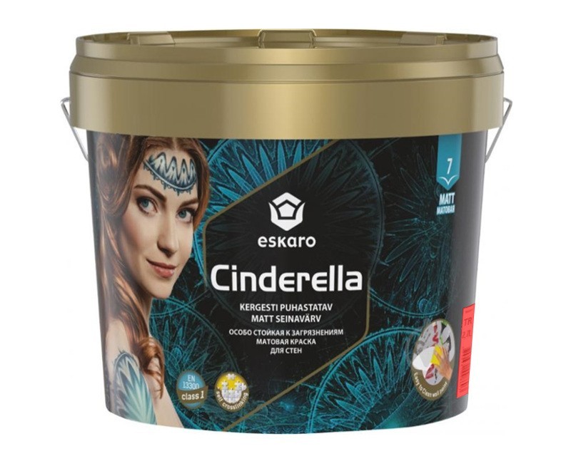 Краска особоустойчивая к загрязнениям ESKARO CINDERELLA интерьерная транспарентная-база C 2,7л
Краска особоустойчивая к загрязнениям ESKARO CINDERELLA интерьерная транспарентная-база C 2,7л