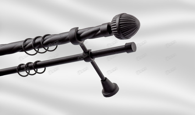 Карниз для шторы PLASTIDEA металлический двойной витой диаметр 25-16 мм. с крючками Чёрный Одеон 300 см.
Карниз для шторы PLASTIDEA металлический двойной витой диаметр 25-16 мм. с крючками Чёрный Одеон 300 см.