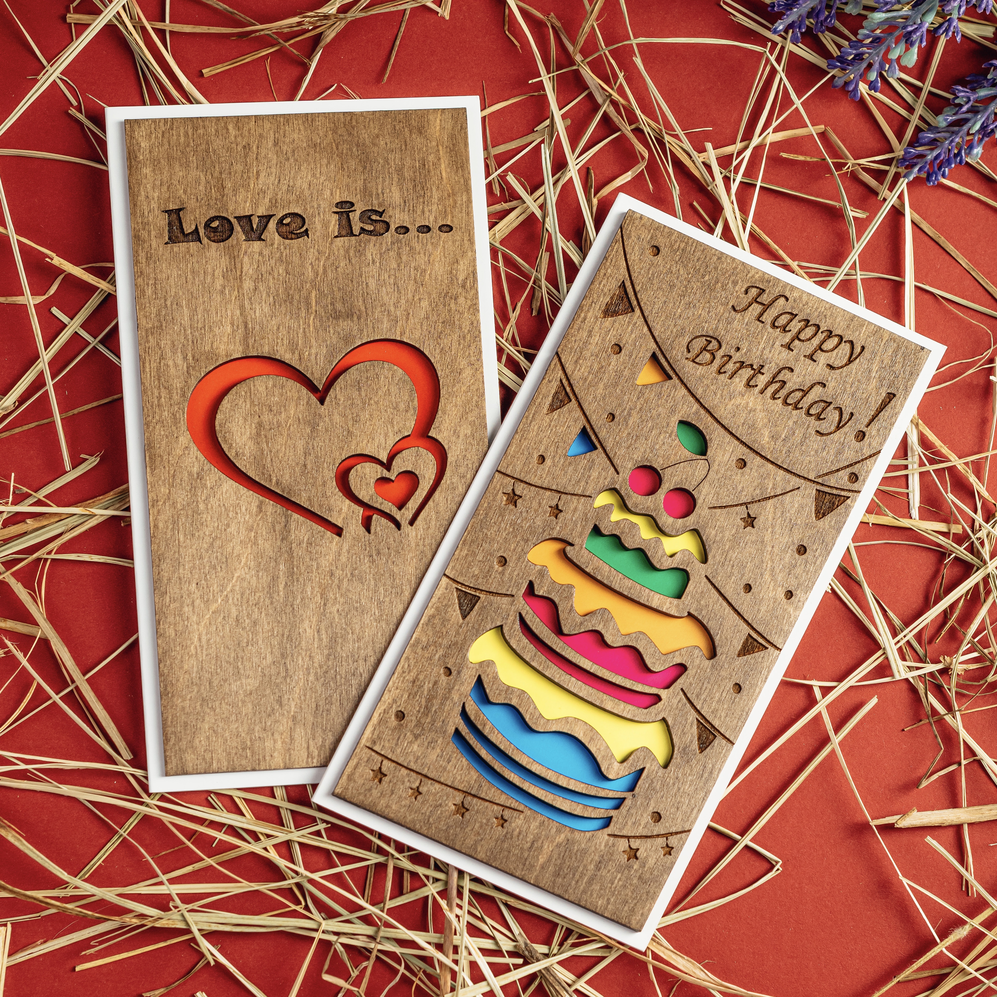 Набор открыток Primax-art - 2 шт, "Happy Birthday и Love is ..." из дерева 19,5*10см
Набор открыток Primax-art - 2 шт, "Happy Birthday и Love is ..." из дерева 19,5*10см