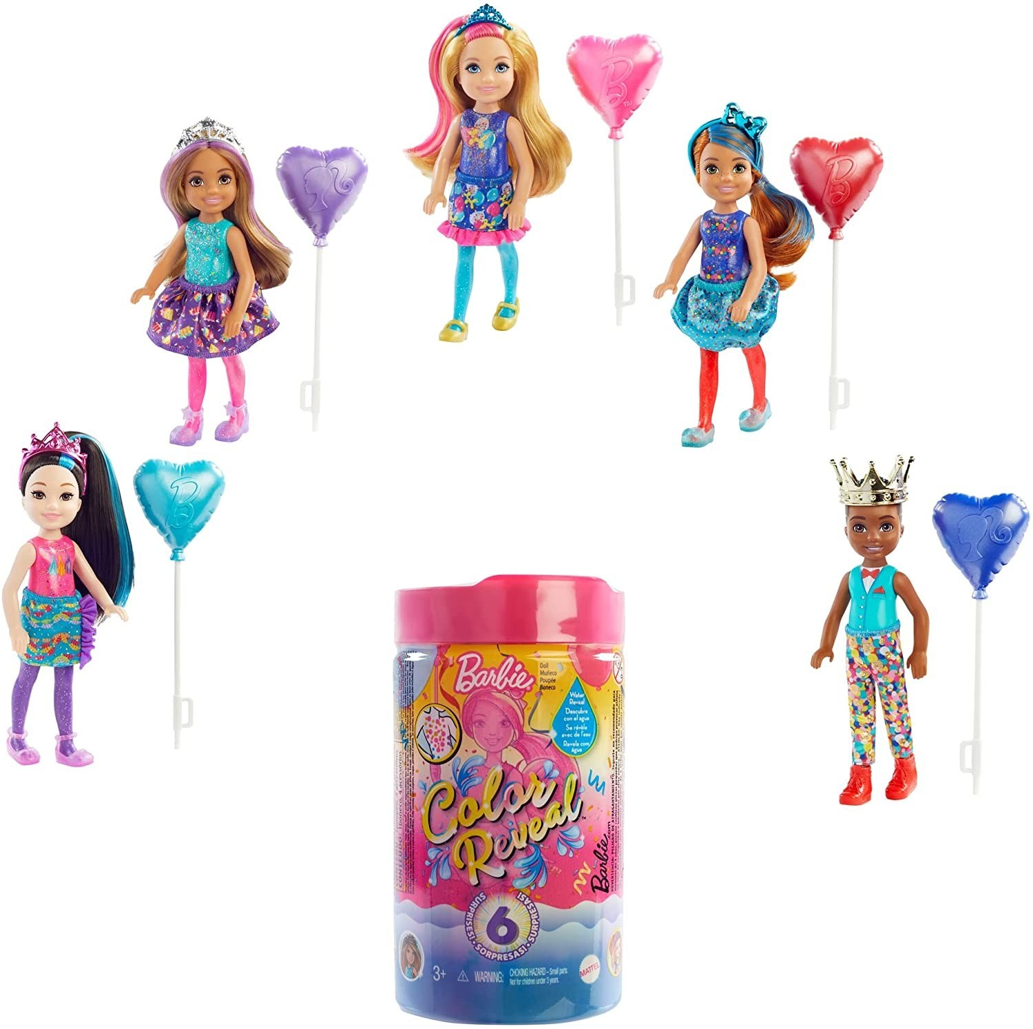 Кукла-сюрприз Barbie Chelsea Color Reveal Party Челси Яркое цветное превращение Вечеринка
Кукла-сюрприз Barbie Chelsea Color Reveal Party Челси Яркое цветное превращение Вечеринка